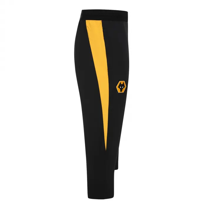 Wolverhampton Wanderers Fan Shop | 2025-26 Coaches Training 3/4 Pant – Black Collection Official Wolves Fan Gear